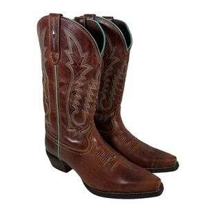 Crush™ by Durango® Western Cowboy Boot Women's 7.5 Toasted Pecan Brown Leather